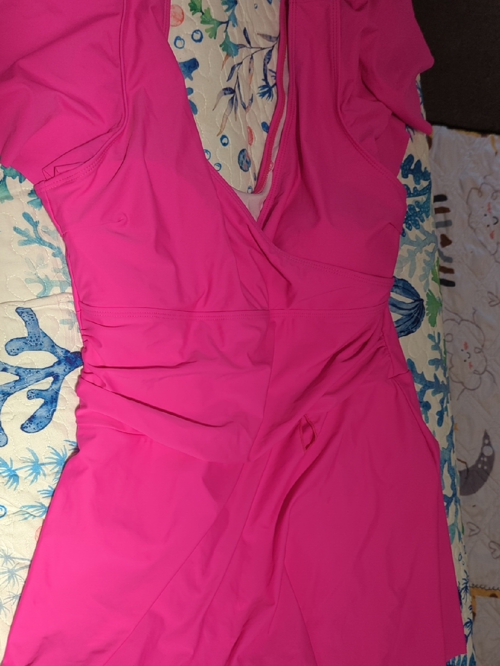 Vibrant Hot Pink Swim Dress